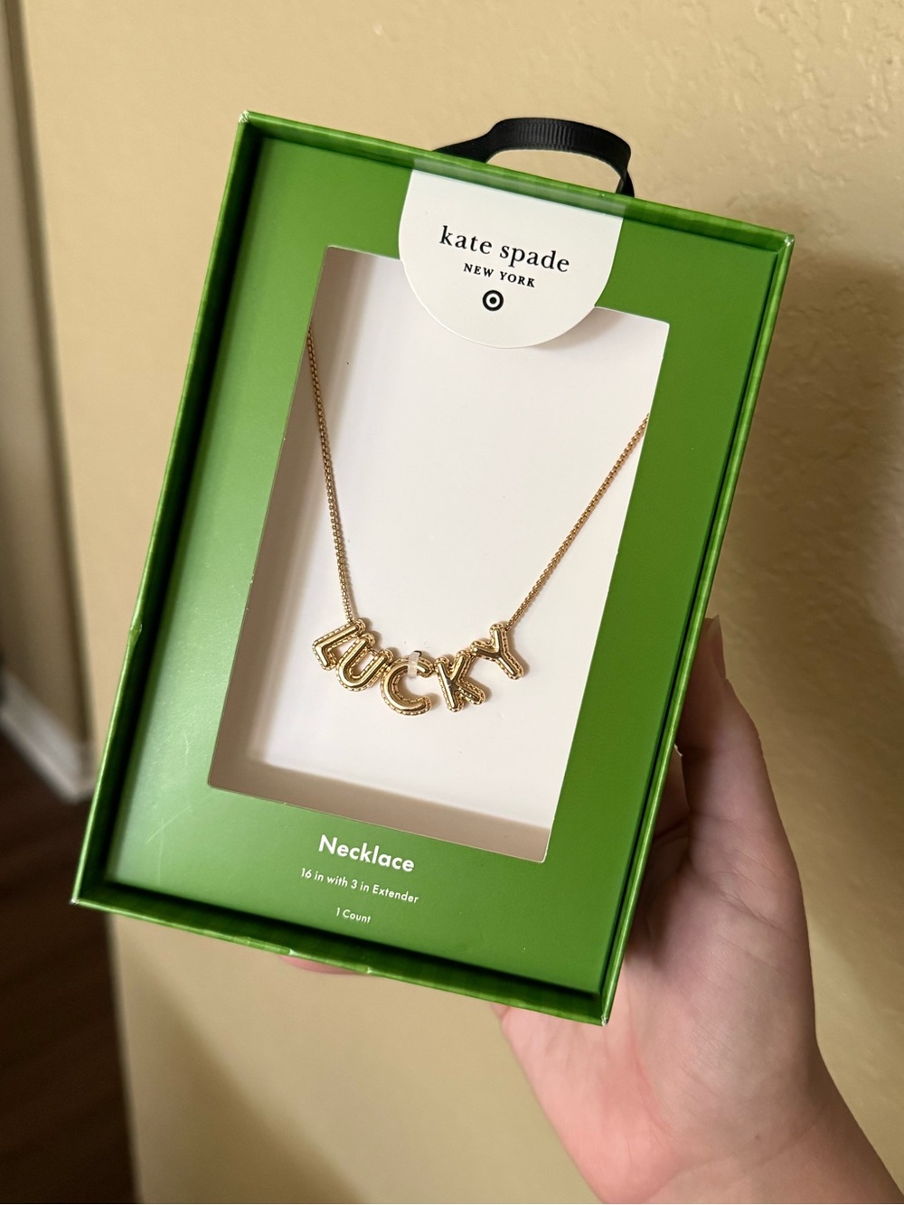 NWT Kate Spade Target LUCKY necklace